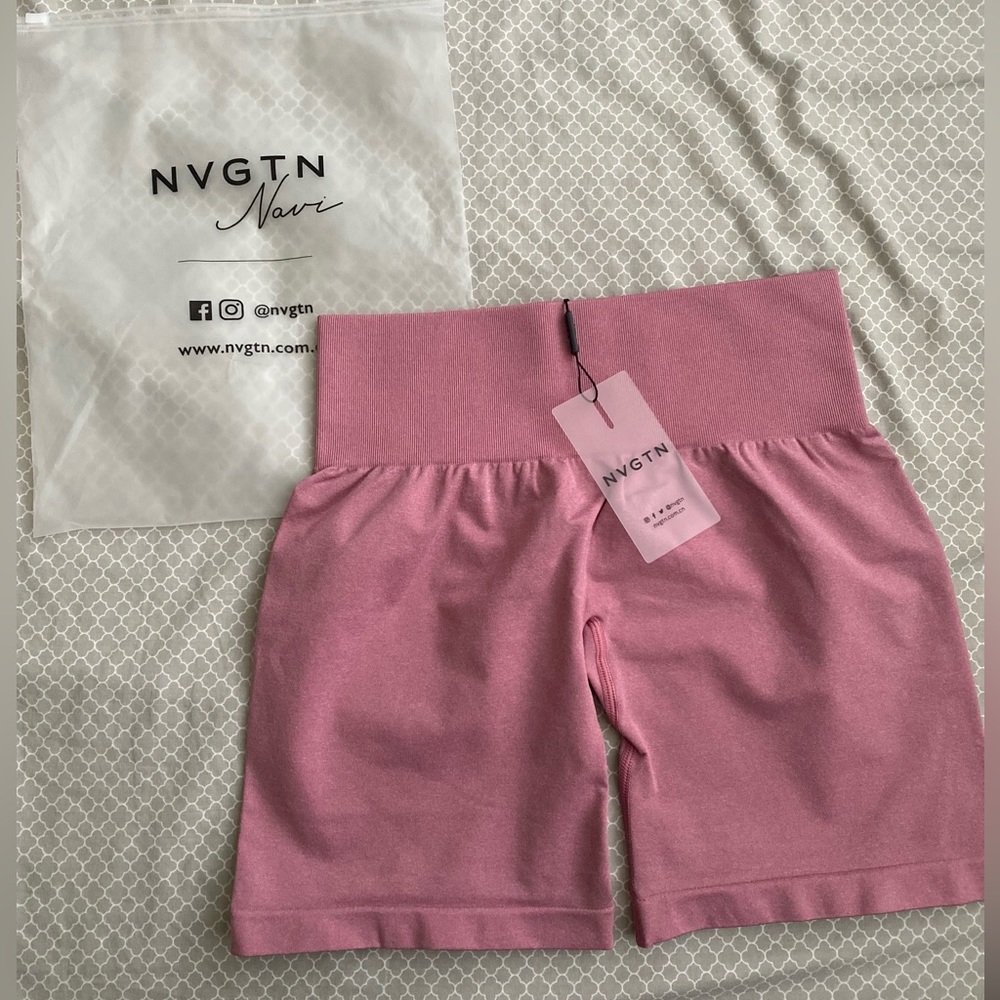 NVGTN pastel pink seamless shorts!